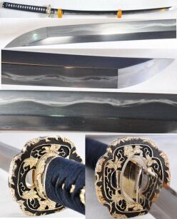 KATANA JAPOŃSKA TAMAHAGANE Z HOZUYA, JIZUYA POLEROWANA R1179