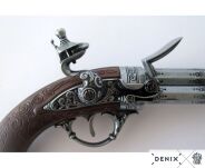 PISTOLET SKAŁKOWY TRZYLUFOWY Z ORŁEM 1306 - 10