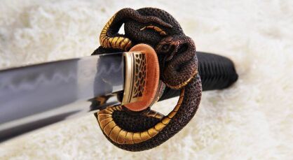 MIECZ SAMURAJSKI KATANA SHIHOZUME DO TRENINGU, STAL WYSOKOWĘGLOWA 1095 WARSTWOWANA, HARTOWANA GLINKĄ, R888 repliki broni