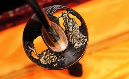 MIECZ JAPOŃSKI SAMURAJSKI NINJA HONSANMAI DO TRENINGU, STAL WYSOKOWĘGLOWA 1095 ORAZ WARSTWOWANA, R333