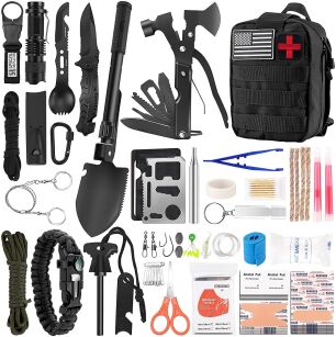 Mega Zestaw survivalowy niezbędnik 112 w 1 Apteczka ZS-72