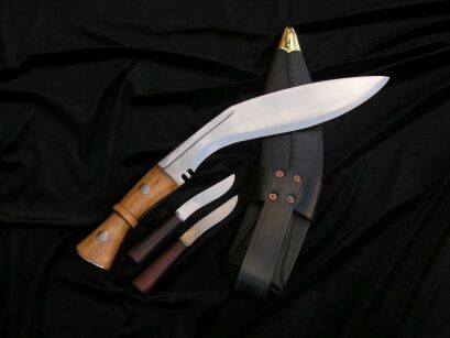 Historisches großes Messer Kukri mit Scheide (WS400848)