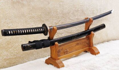 MIECZ SAMURAJSKI KATANA DO TRENINGU, STAL WARSTWOWANA DAMASCEŃSKA, R1021 