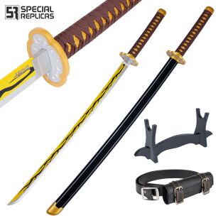 Miecz Katana Demon Slayer Zenitsu Agatsuma's Nichirin Drewniany JT10053