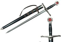 KRÓTKI MIECZ TEMPLARIUSZY DUŻY SZTYLET  Z POCHWĄ TX1063-230A 58CM - 12