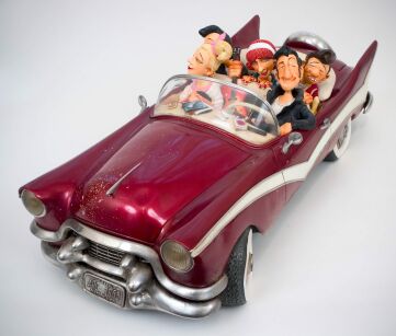 FIGURKA CZERWONY CADILLAC - Guilermo Forchino (FO85051)