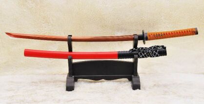Samuraischwert KATANA, RED 1095 High Carbon Steel, hat den Ton R894 gehärtet