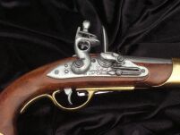 FRANZÖSISCHE SCHWARZE PULVERGEWEHR Kavallerie 1800, Steinschloss. (1011) - 2