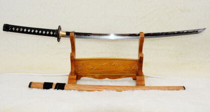 EINZIGARTIGES Samuraischwert KATANA - STAHL Tamahagane R858