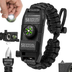 Niezbędnik bransoletka paracord 10 w 1 zestaw survivalowy BRA-1