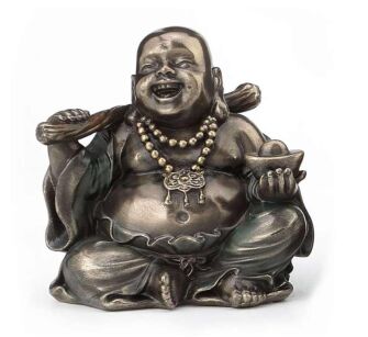 BUDDA TRZYMAJĄCY SZTABKĘ ZŁOTA VERONESE WU77546A4