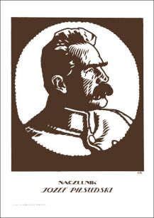 Plakat A3 - Kopf von Jozef Pilsudski A3-GPlak 1920-027