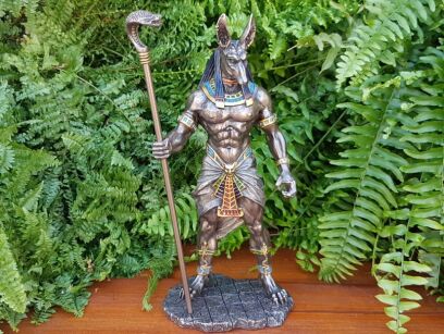 EGIPSKI BÓG ANUBIS Z KOBRĄ VERONESE (WU76642A4)