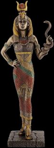 EGIPSKA BOGINI - HATHOR TRZYMAJĄCA WĘŻA VERONESE (WU76710A4)