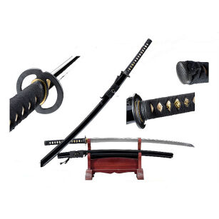 Katana Schwert scharf echt zum Training Metall Stahl 1045 Samurai 100% handgefertigt Nur für Erwachsene - 18 Jahre erforderlich SW-9261