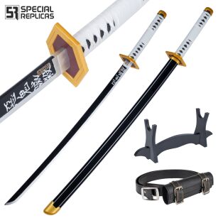 Miecz Katana Demon Slayer Giyu Tomioka's Nichirin Drewniany JT10054