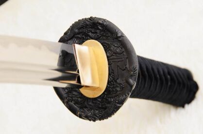 MIECZ SAMURAJSKI WAKIZASHI MARU, STAL WYSOKOWĘGLOWA 1095, R838
