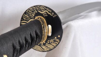 Handgemachte Honsanmai Katana Japanisches Schwert Eisen Tsuba Full Rayskin Wrapped Hanlde R1206