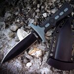 NÓŻ na szyję MTech USA OSTRZE STAŁE MT-20-14GY Z ŁAŃCUSZKIEM - 8
