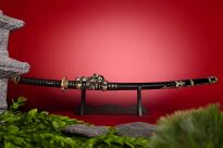 Tachi Katana Einmalig Schwert Scharf Echt Zum Training Metall Stahl 1045 Samurai 100% Handarbeit nur für Erwachsene - 18 Jahre erforderlich DS092BK - 5