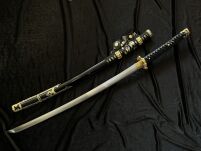 Tachi Katana Einmalig Schwert Scharf Echt Zum Training Metall Stahl 1045 Samurai 100% Handarbeit nur für Erwachsene - 18 Jahre erforderlich DS092BK - 12
