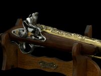 BOGATO ZDOBIONY NIEMIECKI PISTOLET SKAŁKOWY (W145) - 2