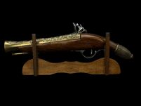 BOGATO ZDOBIONY NIEMIECKI PISTOLET SKAŁKOWY (W145) - 5