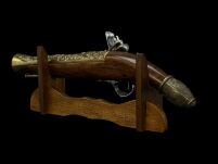 BOGATO ZDOBIONY NIEMIECKI PISTOLET SKAŁKOWY (W145) - 10