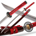 Selten Katana Schwert Gravierte Klinge Scharf Echt Zum Training Metall Stahl 1045 Samurai 100% Handarbeit nur für Erwachsene - 18 Jahre erforderlich DS044 - 2