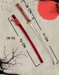 Selten Katana Schwert Gravierte Klinge Scharf Echt Zum Training Metall Stahl 1045 Samurai 100% Handarbeit nur für Erwachsene - 18 Jahre erforderlich DS044 - 5