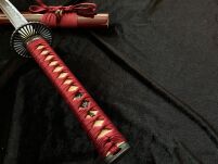 Selten Katana Schwert Gravierte Klinge Scharf Echt Zum Training Metall Stahl 1045 Samurai 100% Handarbeit nur für Erwachsene - 18 Jahre erforderlich DS044 - 13