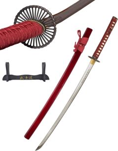 Selten Katana Schwert Gravierte Klinge Scharf Echt Zum Training Metall Stahl 1045 Samurai 100% Handarbeit nur für Erwachsene - 18 Jahre erforderlich DS044