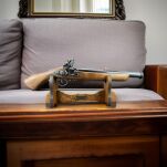 Włoski Pistolet Skałkowy - Okładziny Drewniane  AG312.01 - 4