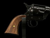 PEACE MAKER 1873 COLT SINGLE ACTION ARMY 45 CAL kürzeres schwarzes Holz (k1062-1W) - 7