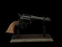 PEACE MAKER 1873 COLT SINGLE ACTION ARMY 45 CAL kürzeres schwarzes Holz (k1062-1W) - 8
