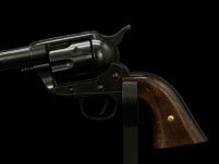 PEACE MAKER 1873 COLT SINGLE ACTION ARMY 45 CAL kürzeres schwarzes Holz (k1062-1W) - 9