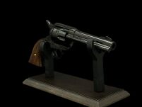 PEACE MAKER 1873 COLT SINGLE ACTION ARMY 45 CAL kürzeres schwarzes Holz (k1062-1W) - 10