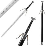 Miecz Geralta - Bambusowe Ostrze inspirowany Wiedźmin The Witcher z Pochwą 122 cm JT10643 - 2