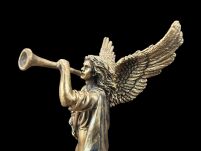 Figurka rzeźba Mały Archanioł Gabriel z trąbką Veronese WU78392AP - 12