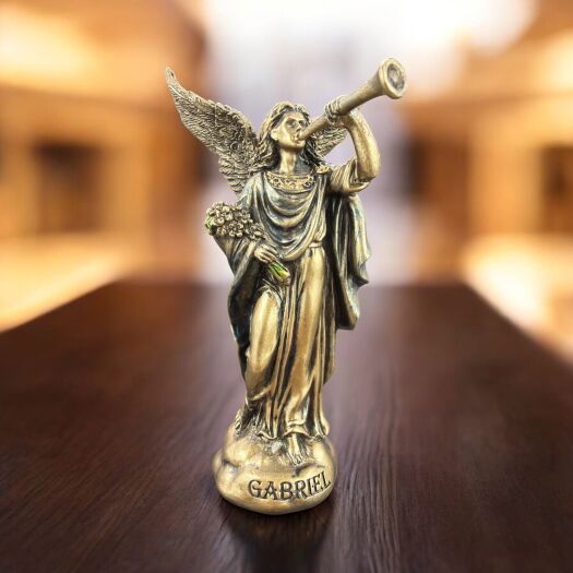 Figurka rzeźba Mały Archanioł Gabriel z trąbką Veronese WU78392AP