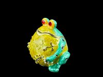 SIEDZĄCA ŻABA SZKATUŁKA Faberge P23089C - 5