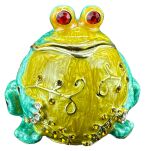 SIEDZĄCA ŻABA SZKATUŁKA Faberge P23089C - 9