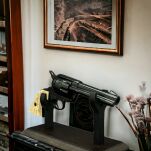 COLT PEACE MAKER 1873r SINGLE ACTION ARMY CAL 45 krótszy czarny kość (k1062-1M) - 8