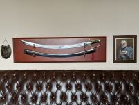 POLNISCHE SABRE wz 1921 SOFT Offiziere Mit Scheide auf dem dekorativen Brett - 2