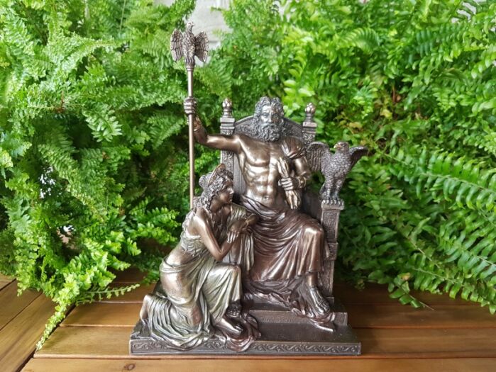 SKULPTUR ZEUS UND HERA DER THRON - VERONESE (WU76068A4)