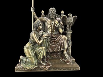 RZEŹBA ZEUS I HERA NA TRONIE - VERONESE (WU76068A4)