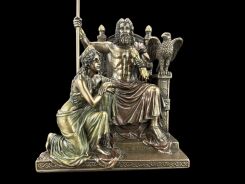 SKULPTUR ZEUS UND HERA DER THRON - VERONESE (WU76068A4)