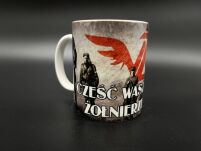 KUBEK PORCELANOWY ŻOŁNIERZE WYKLĘCI KB004 - 2