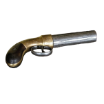 PISTOLET PIEPRZNICZKA SYGNOWANY ALLEN & THURBER 1837r. złoty (K8652-L) - 4