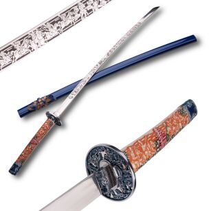 RODOWA KATANA JAPOŃSKA TAIRA HEIKE MIECZ SAMURAJSKI 126 +STOJAK